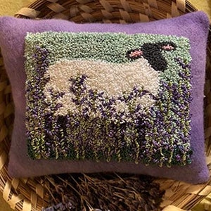 100% Original Stickdatei Punchneedle Lavendel