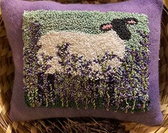 100% Original Stickdatei Punchneedle Lavendel