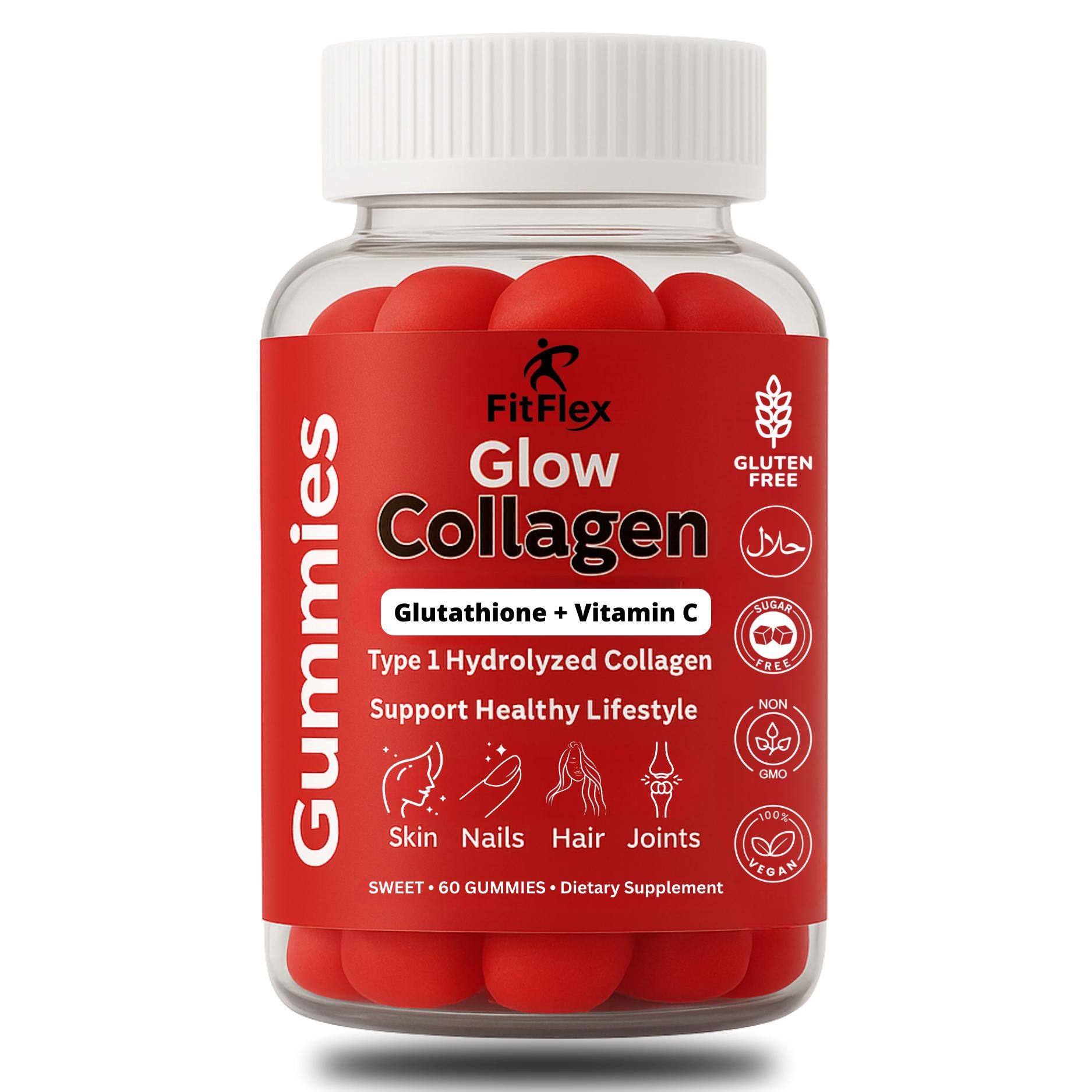 collagen with glutathione and vitamin c GLUTATHIONE & VITAMIN C COLLAGEN SUPER WHITENING CAPSULES x 4 Boxes main image 0