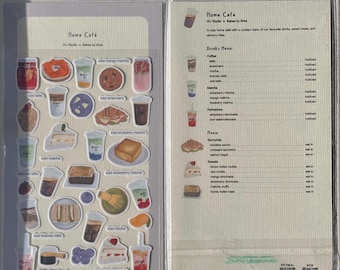 Baking Sticker Sheets | Home Café: Matcha, Coffee, Pastries