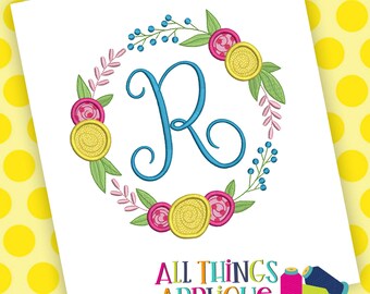 All Things Applique Girl Embroidery Design Monogram Embroidery Font and Rose Embroidery Frame for Machine Embroidery
