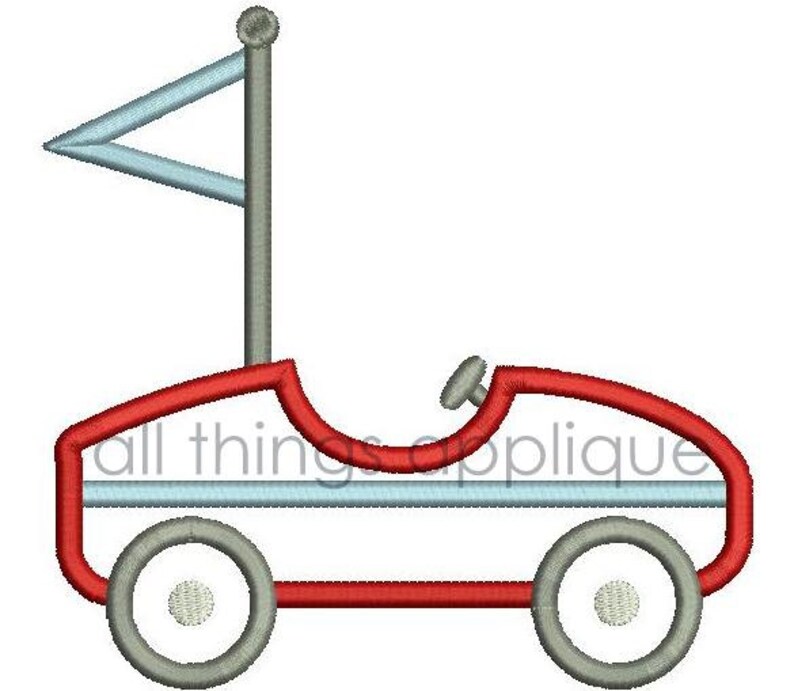 Race Car Applique Design 4 Sizes INSTANT DOWNLOAD Etsy