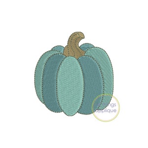Pumpkin Embroidery Design - Fill Stitch - Two Tone (#1513) - Fall Applique Design - 3 Sizes - INSTANT DOWNLOAD