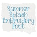 Eliza Quick Vintage Bean Stitch Script Font for Machine Embroidery by ...