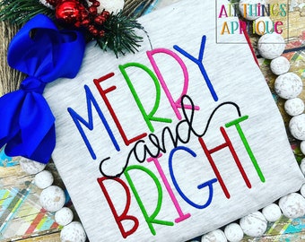 Be Merry Christmas Ornament Embroidery Designs for Machine Embroidery - Be Merry, Merry and Bright, Married