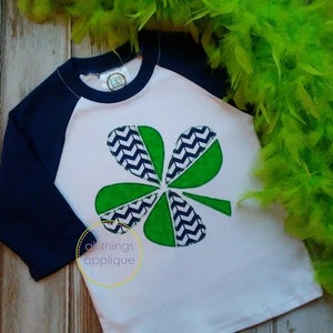Kleeblatt Bohne Stickmuster für St. Patricks Day Maschinenstickerei St. Patricks Day Applikation Design - SOFORTIGER DOWNLOAD