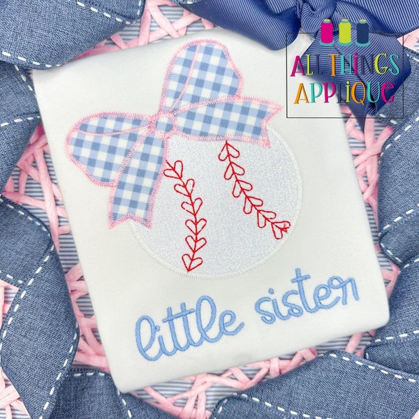 Applique Romper- Baseball main image 0