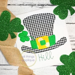 St. Patrick&#39;s Day Applikation mit Kleeblatt (#1284) - St. Patrick&#39;s Day Applikation
