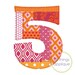 Patchwork Number Set Applique Design - Numbers 0-9 - Bean Stitch - #982 ...