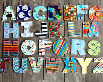 Raggy Alphabet Letters - Machine Embroidery Design - 3 Sizes - Toy or Applique - INSTANT DOWNLOAD