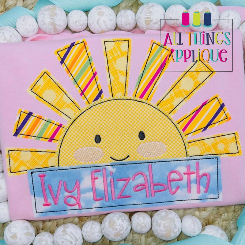 Sun Applique - Etsy