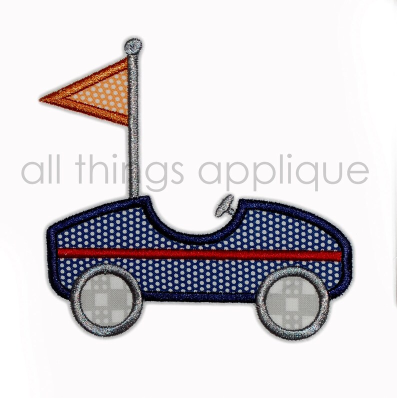 Race Car Applique Design 4 Sizes INSTANT DOWNLOAD Etsy
