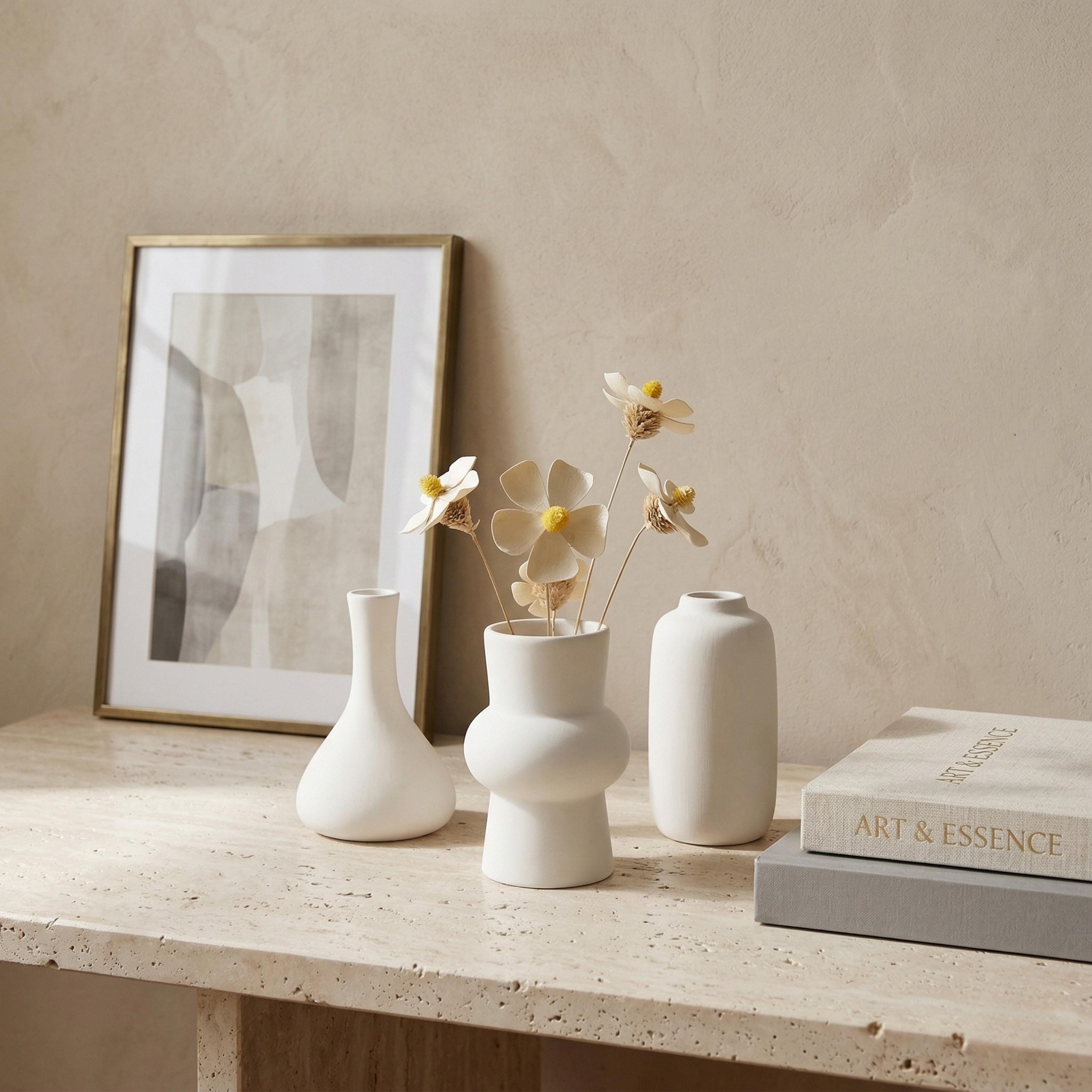 Matte weiße vase