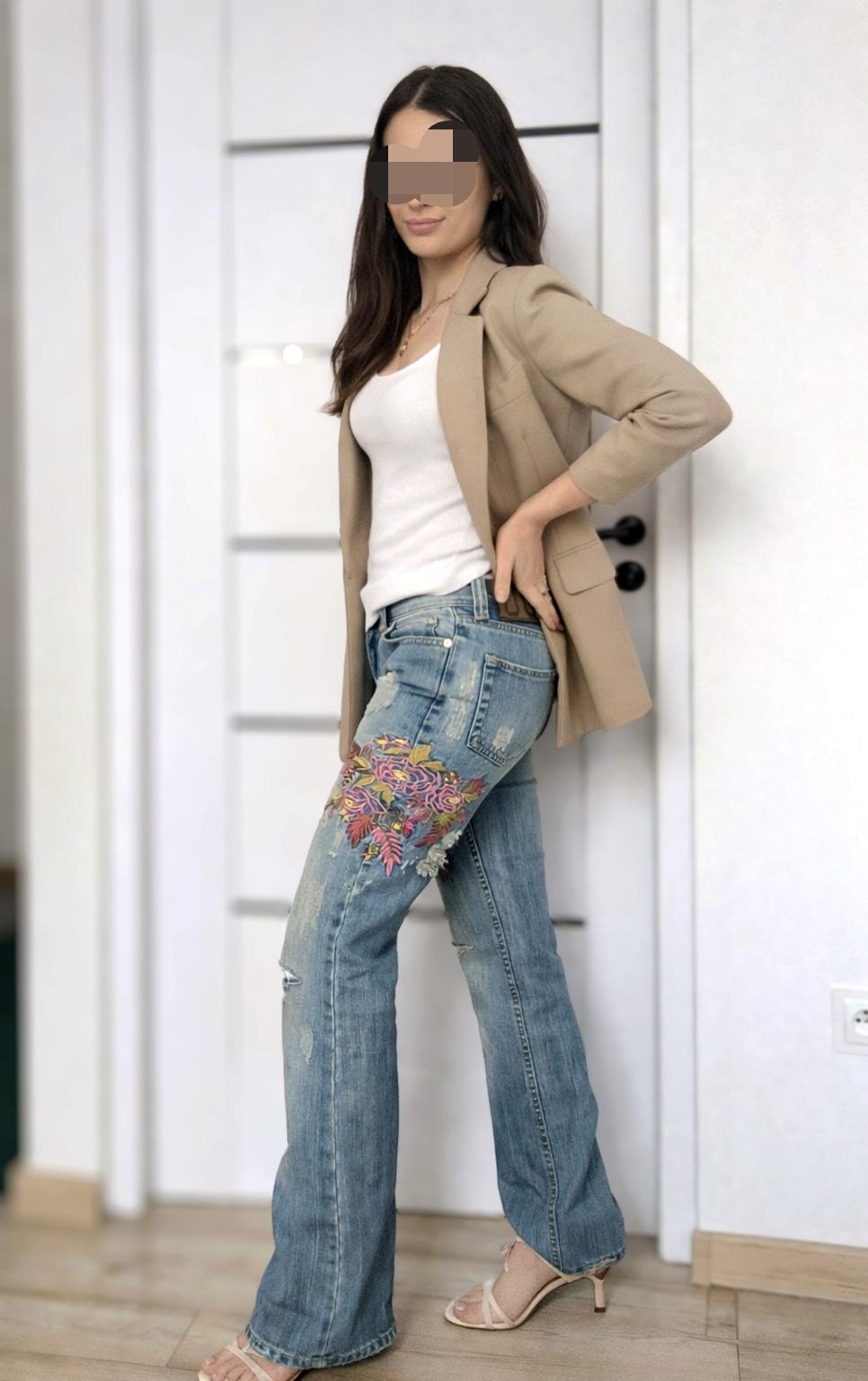 Pantalon En Lin Blanc Dolce & Gabbana Femme - Taille 40 (équivalent W31), Occasion En Très Bon état