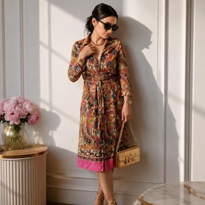 midi dress italy Italian Summer Tie Neck Midi Dress Champagne