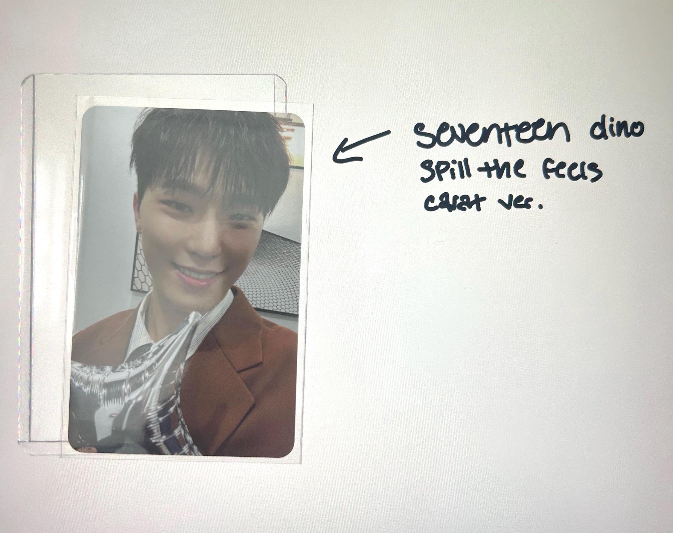 Dino Seventeen Photocard - Etsy