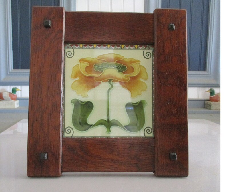Arts Crafts 6 X Tile Frame Handcrafted Mission Image 0