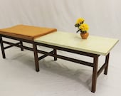 Mid Century Modern Harvey Probber Jens Risom style table bench