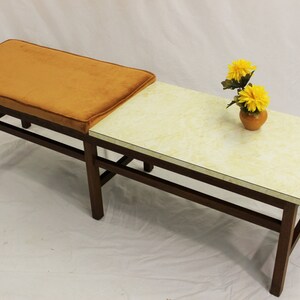 Mid Century Modern Harvey Probber / Jens Risom style table bench image 4