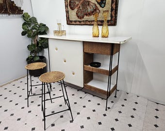 MCM Arthur Umanoff Bar and bar stools