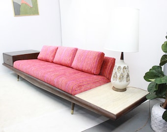Mid Century Modern Adrian Pearsall sofa with incorporated tables  Priced to sell! |