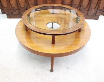 Gilbert Rohde style round coffee table |