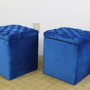 Mid Century Modern storage stools, boxes, footstools, trunks image 1