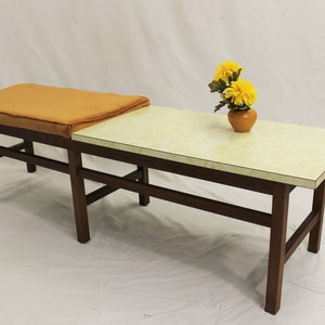 Mid Century Modern Harvey Probber / Jens Risom style table bench image 1