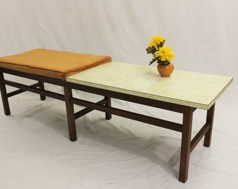 Mid Century Modern Harvey Probber / Jens Risom style table bench