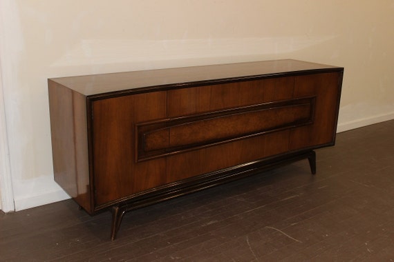 Sale Mid Century Modern Super Long Dresser Credenza By Hoke Etsy