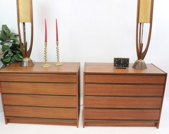 Mid Century Modern Danish chests, dressers, nightstands
