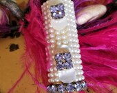 Rhinestone Covered Lipstick, Red. Wih Original Bpx.