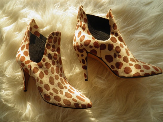 SALE***Sassy Cow Hide Animal Print Ankle Boots WAS