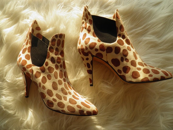 SALE***Sassy Cow Hide Animal Print Ankle Boots WA… - image 1