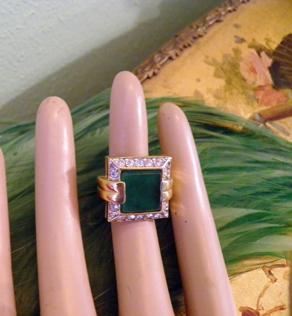 Vintage Ring, Signed D'Orlan Designer Ring - Gem