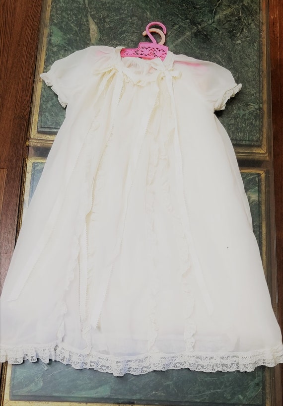 Christening Gown, Beautiful White Two Piece Victo… - image 9