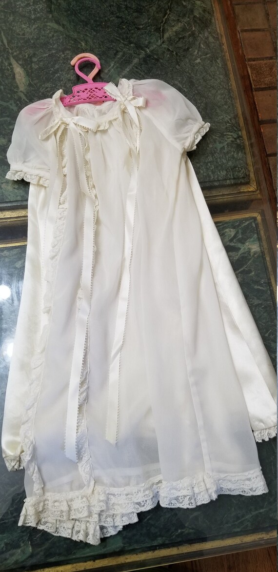 Christening Gown, Beautiful White Two Piece Victor