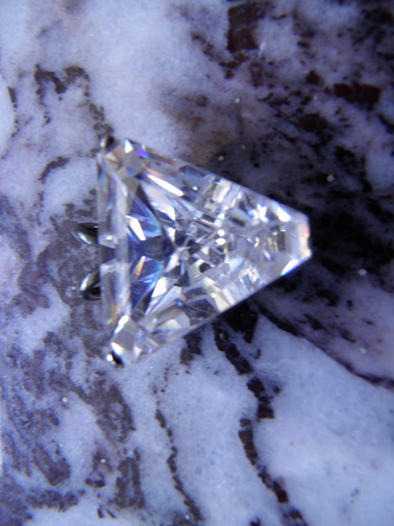 Pendant, Amazing Huge Simulated Diamond Pendant, … - image 3