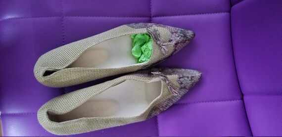 faux snakeskin flats