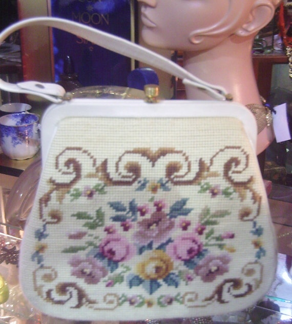 Needlepoint Purse, Handbag,