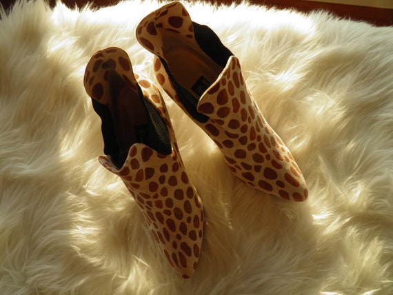 SALE***Sassy Cow Hide Animal Print Ankle Boots WA… - image 3