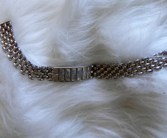 Chunky Bold Sterling Silver ID Bracelet - image 7