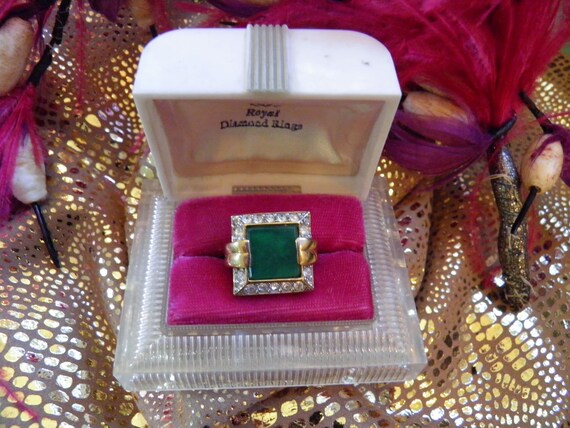 Vintage Ring, Signed D'Orlan Designer Ring - Gem