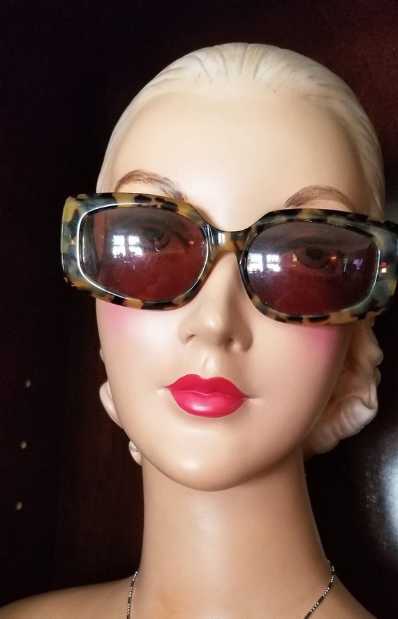 Sunglasses, Retro Perry Ellis Designer Leopard Pri