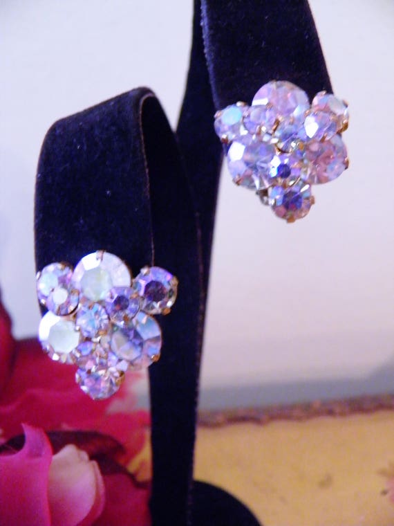 HOLD Vintage Rhinestone Juliana Clip Earrings - image 2