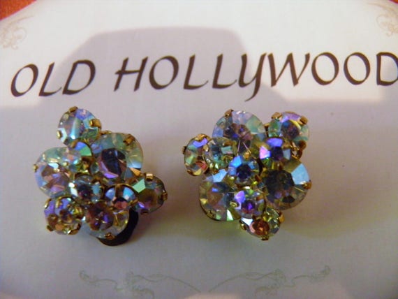 HOLD Vintage Rhinestone Juliana Clip Earrings - image 7