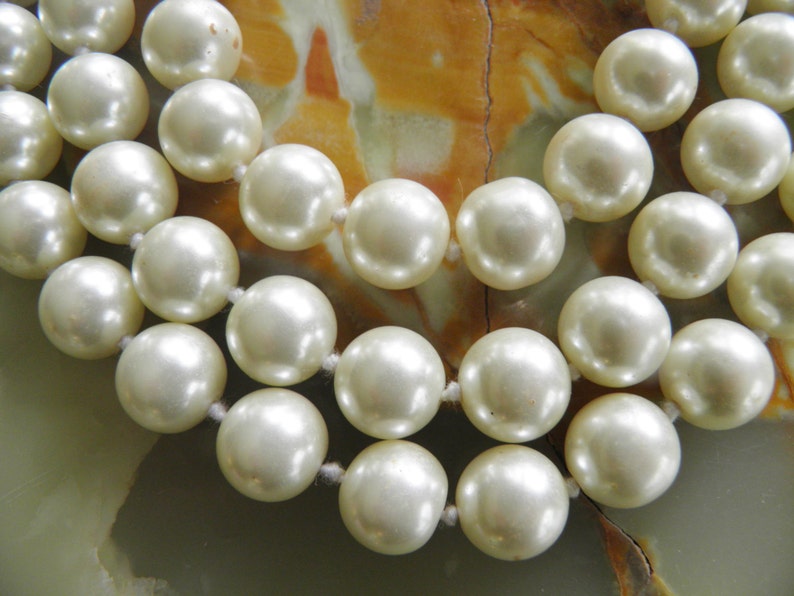 Faux Triple Strand Pearls, Bride, Wedding, Yummy image 5