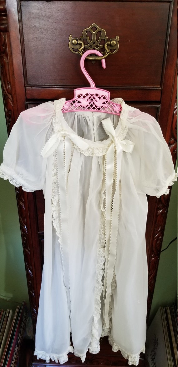 Christening Gown, Beautiful White Two Piece Victo… - image 3