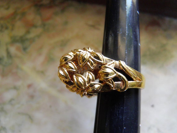 Vintage Dramatic Designer Bold Ring, French by De… - image 2