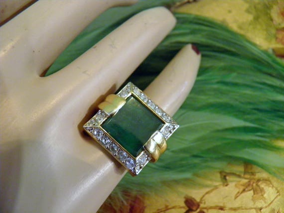 Vintage Ring, Signed D'Orlan Designer Ring - Gem